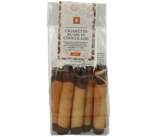 Cigarette Russe Gedipt in Chocolade 100 g