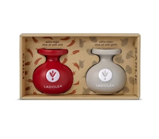 Extra vierge olijfolie met chili en look 2 x 80ml