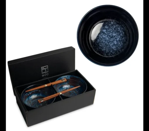 Iro Blue Pokébowlset 2 pers.- giftbox