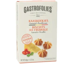 Kaaskoekjes met tomaat & basilicum 60 g