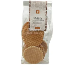 Krokant wafeltje met frambozen creme 125 g