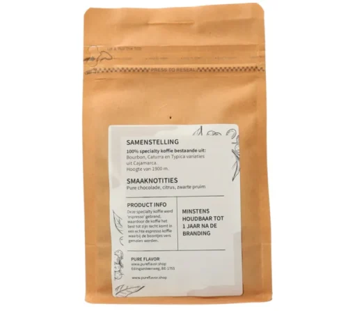 La Prosperidad - Peru Espresso Koffie BONEN 250 g Flavor Shop Nr 500