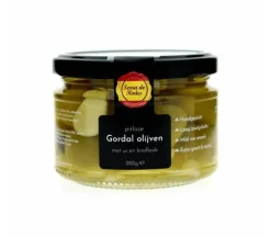Olijven Gordal met ui en knoflook 280 g*
