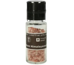 Roze zout van de Himalaya grote kristallen 110 g - in zwarte molen 110 g