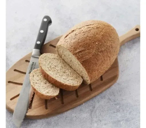 Serveerplank met handvat leaf uit acaciahout 40.5x19.7x1.5cm FSC ®