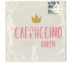 Servietten Cappuccino Queen 33x33 cm