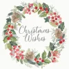 Servietten Merry Wreath white 25x25 cm