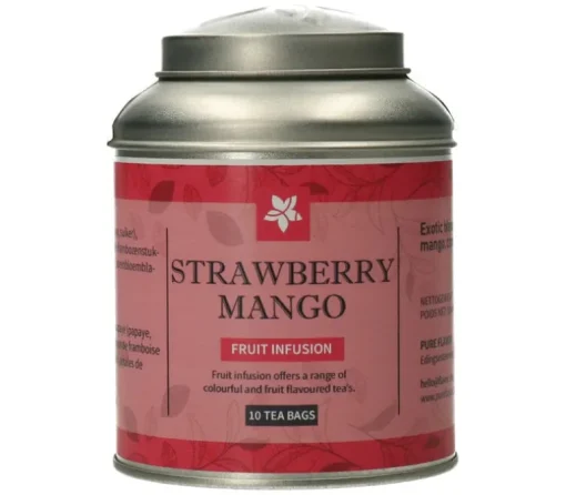 Strawberry-Mango theebuiltjes in blik - 10 stuks